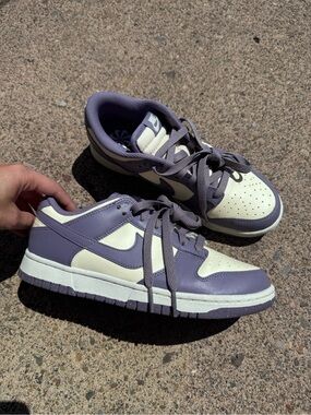 Nike Dunk Low in Lavender and Cream